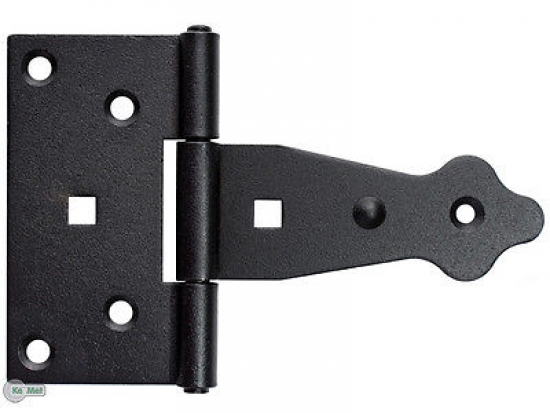 Kreuzgehänge 150 mm schwarz T Band Kistenkreuzband Scharniere Möbel retro Truhe 