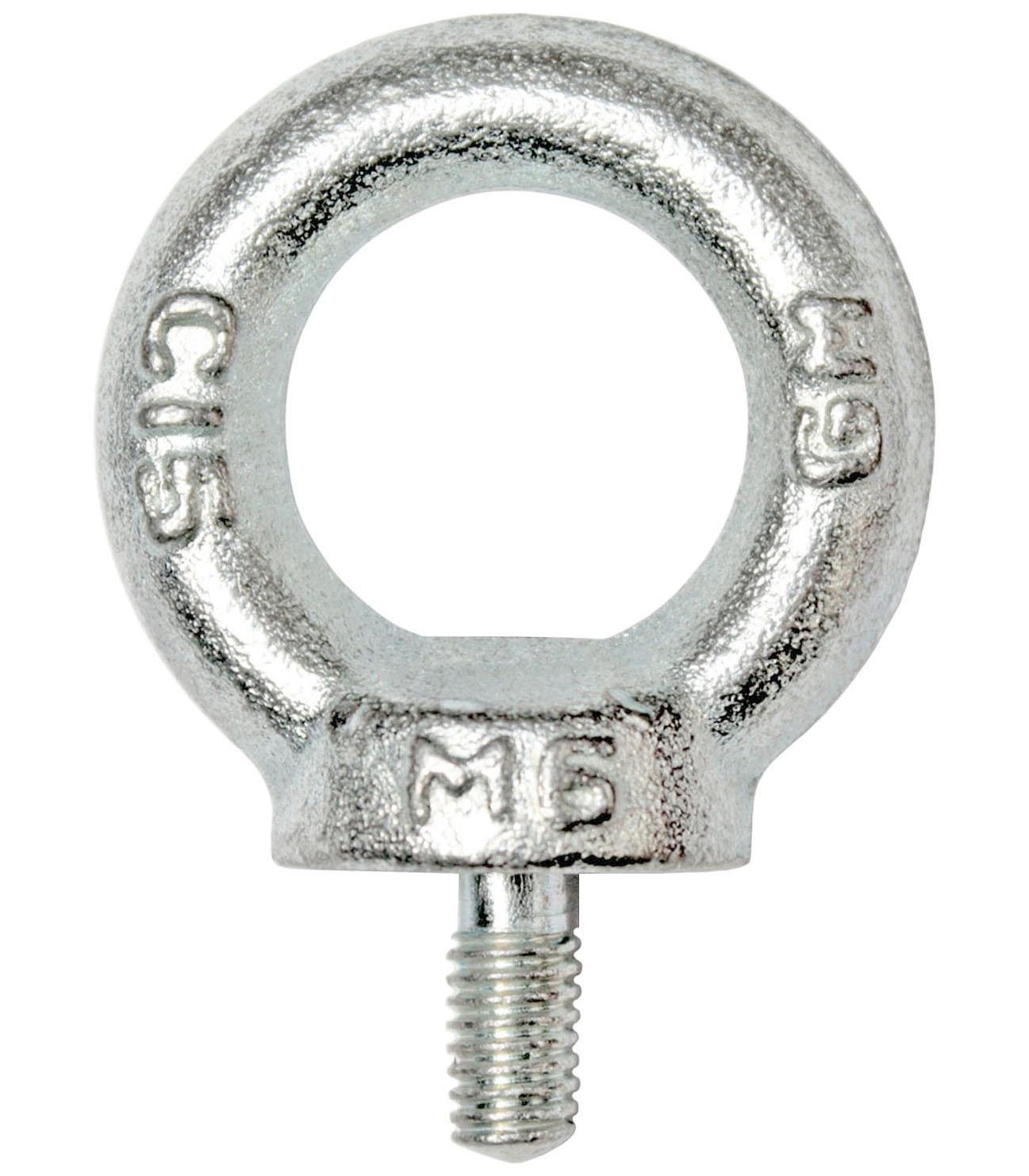 2 Ringmutter DIN 582 Ringschrauben von M6 bis M16 DIN 580 Zurröse C15  Kranöse - Typ: Ringschraube 
