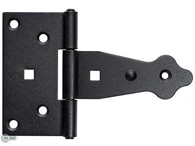 Kreuzgehänge 100 mm schwarz T Band Kistenkreuzband Scharniere Möbel retro Truhe 