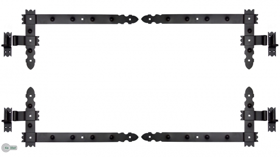 4 Winkelband Winkelbänder Türbänder Türband  600 x 300 x 50 mit Dorn 16 mm