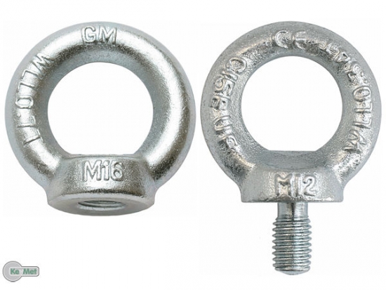 2 Ringmutter DIN 582 Ringschrauben von M6 bis M16 DIN 580 Zurröse C15 Kranöse