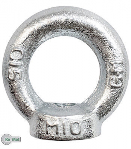 2 Ringmutter Ringmuttern Zurröse M10  DIN 582  C15 Verzinkt 