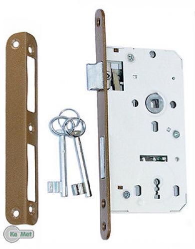 Einsteckschloss Türschloss 72 / 50 Links / Rechts mit Gegenplatte mit Schlüssel
