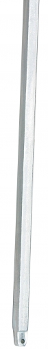 Stange für Tortreibriegel Torverschluss L. 1200 mm Silber Verzinkt 14 mm