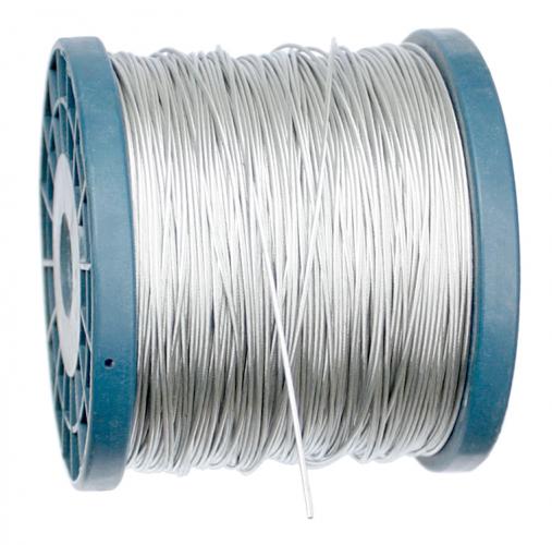 5 m Drahtseil Stahlseil Seil Draht Mittelweich - Größe: 1,0 mm