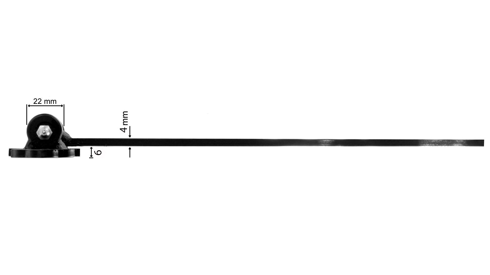 Ladenband Torband T-Scharniere T-Bänder 400 mm Platte 230 mm Schwere Schwarz 