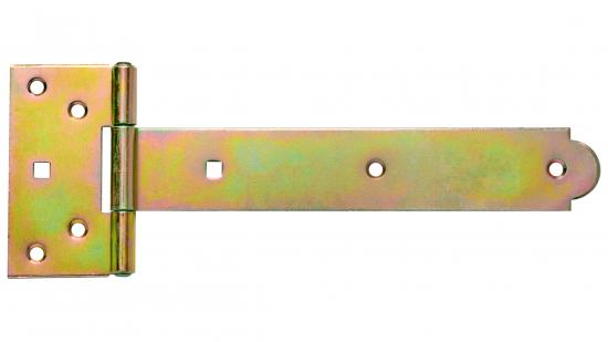 Kreuzgehänge T-Scharniere T-Bänder Gerollt 200 mm Halbschwere Verzinkt