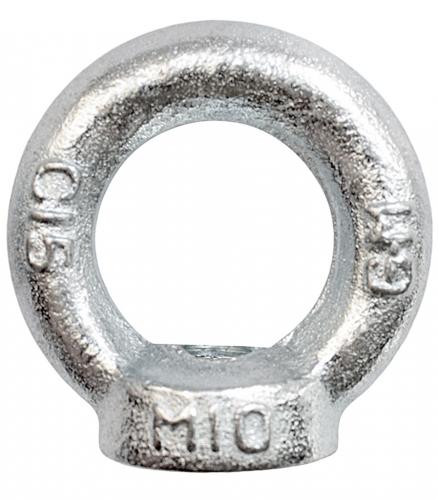 2 Ringmutter DIN 582 Ringschrauben von M6 bis M16 DIN 580 Zurröse C15 Kranöse - Typ: Ringmutter - Größe: M10