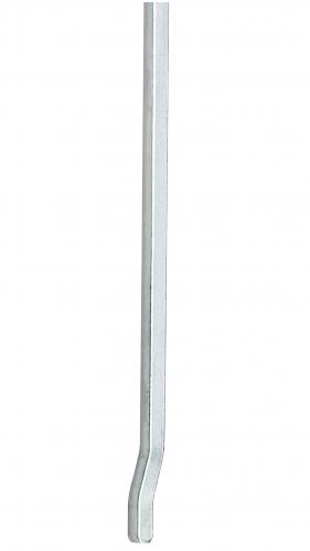 Stange für Tortreibriegel Torverschluss L. 1300 mm Silber Verzinkt 14 mm